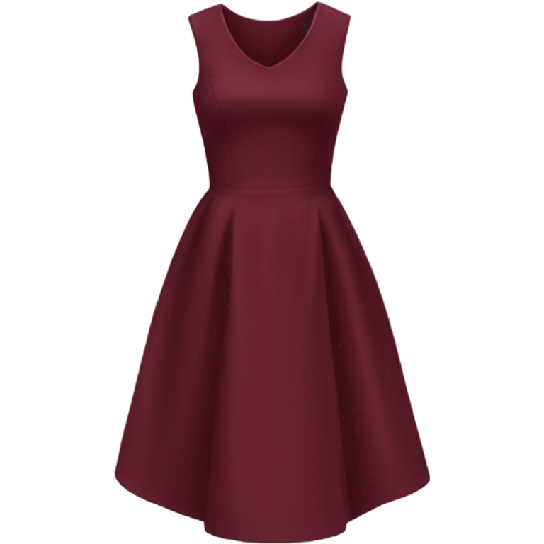 burgundy dress emoji