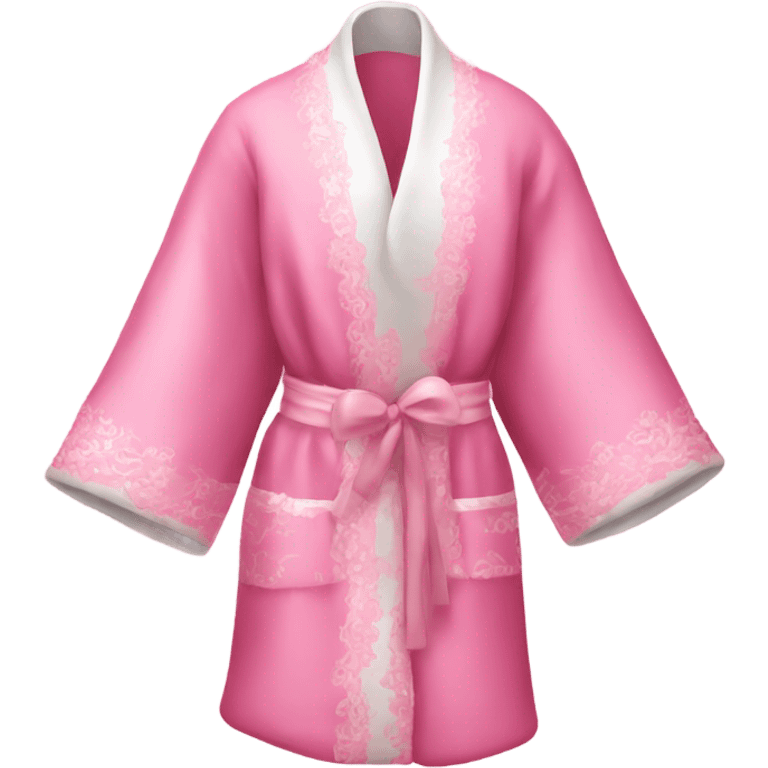 Pink bridal robe emoji