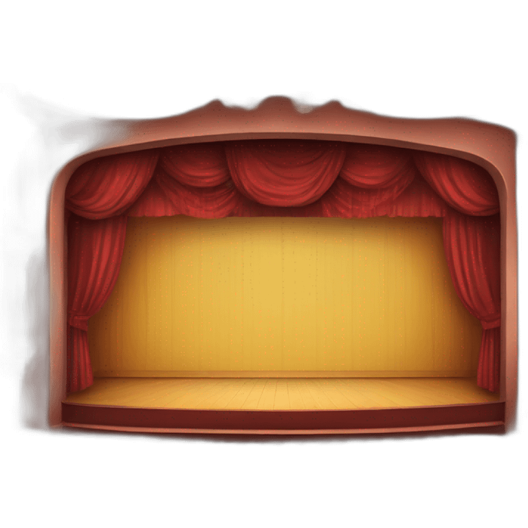 theater stage with people emoji