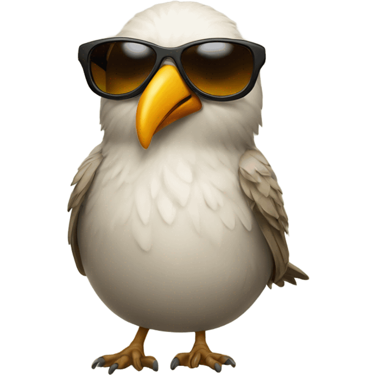 Bird wearing sunglasses  emoji