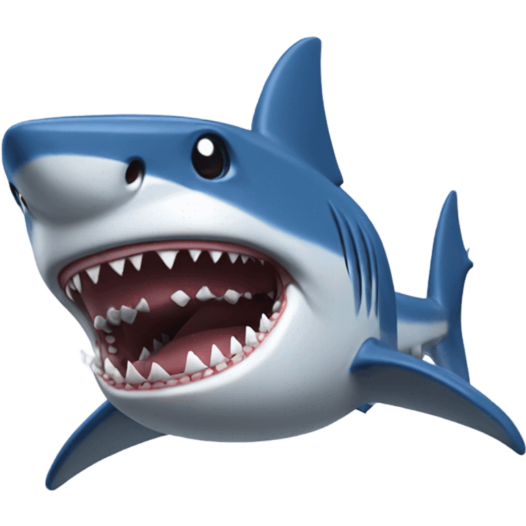 Shark with a dodgers hat emoji