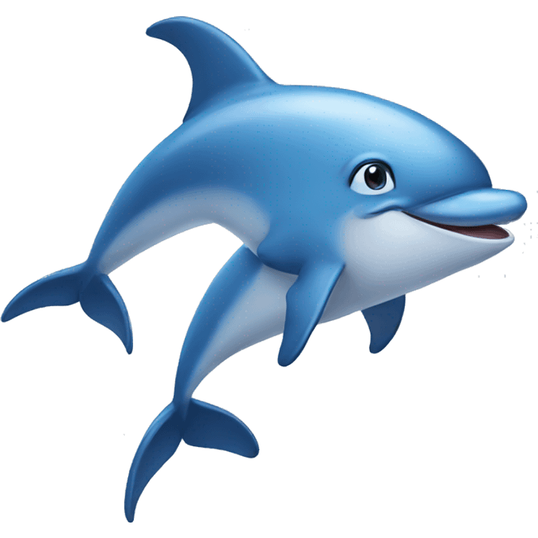 Blue Dolphin Face emoji