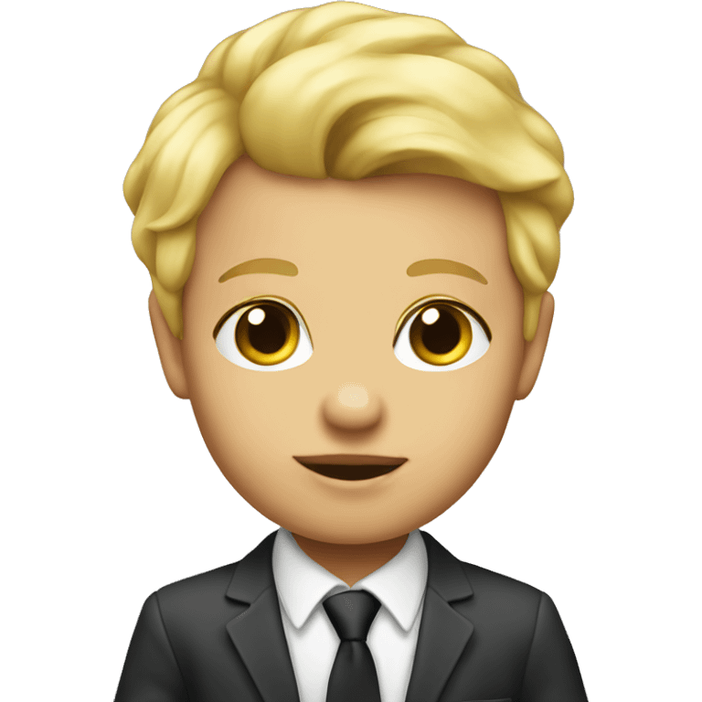 Baby blond boss  emoji