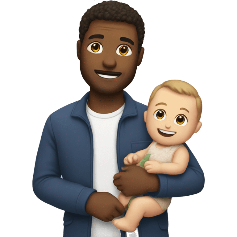 Man with baby oli  emoji