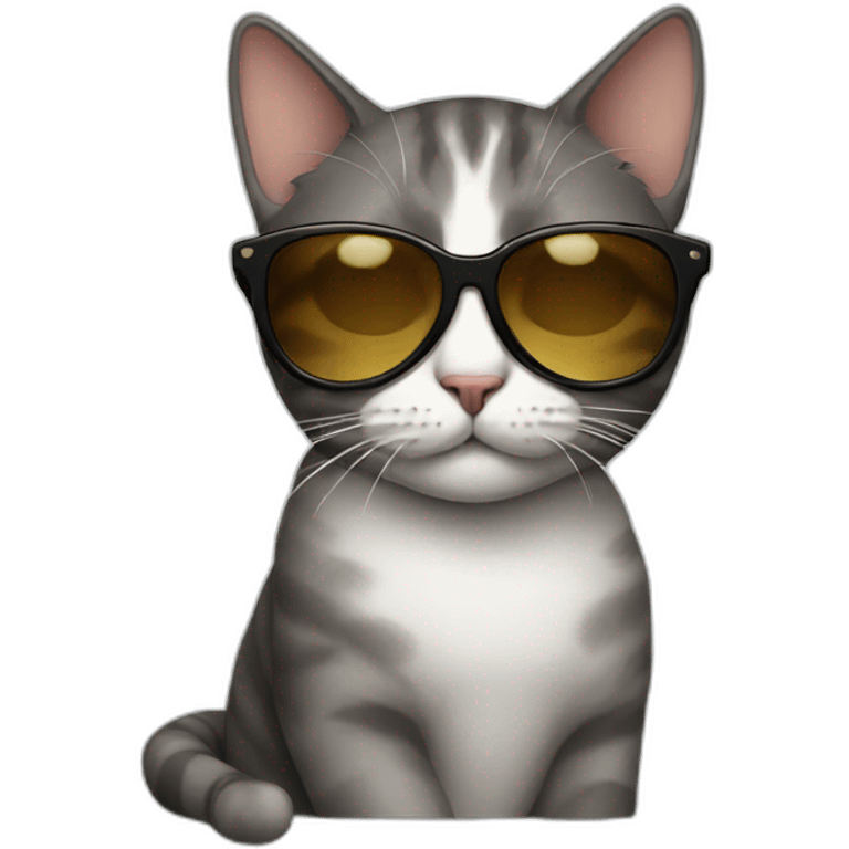 Cat with sunglasses emoji