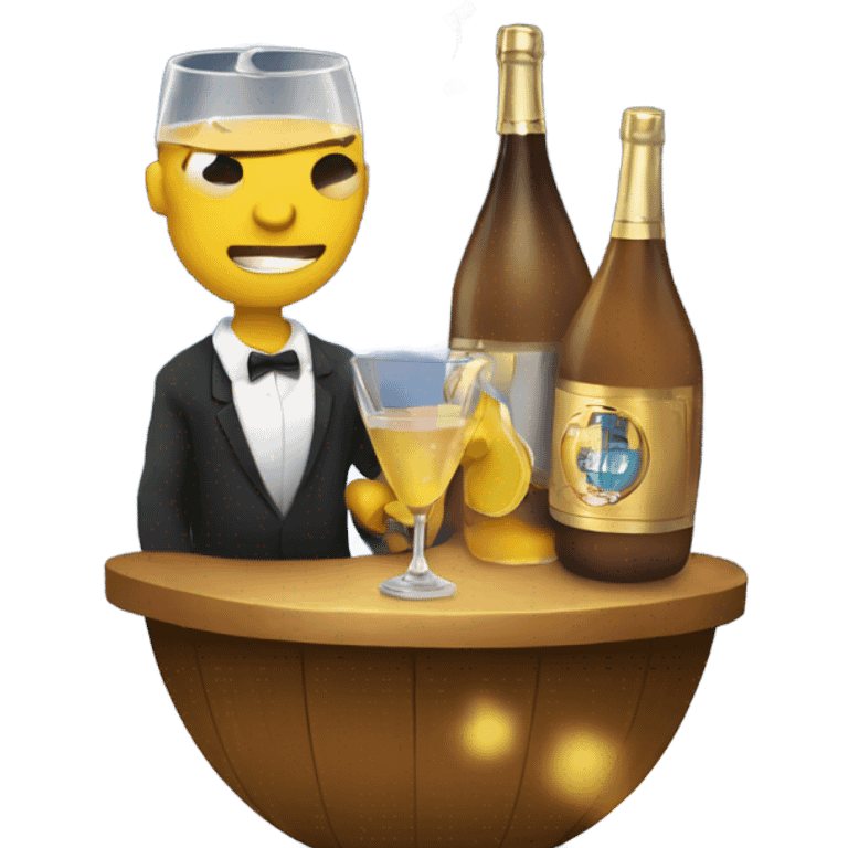 New years drinking emoji