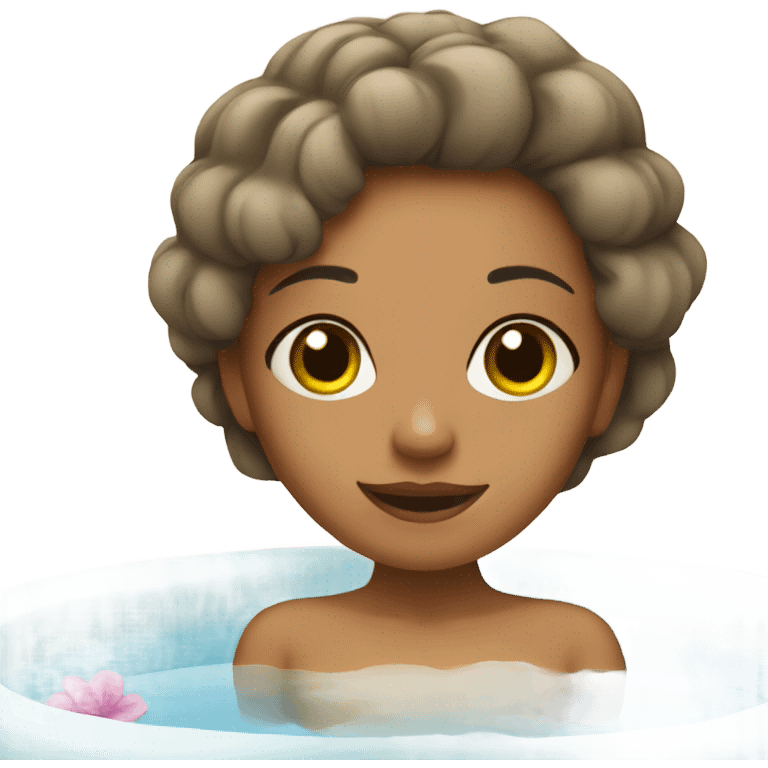 girl in a spa emoji