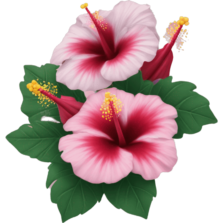 Hibiscus bouquet  emoji