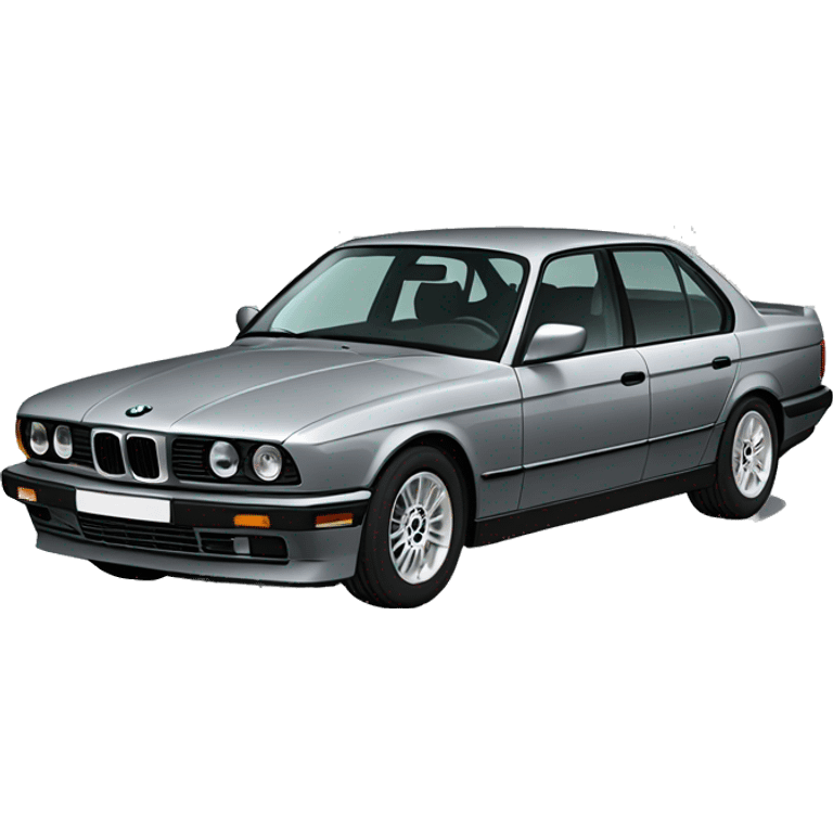 Grey BMW e34 emoji