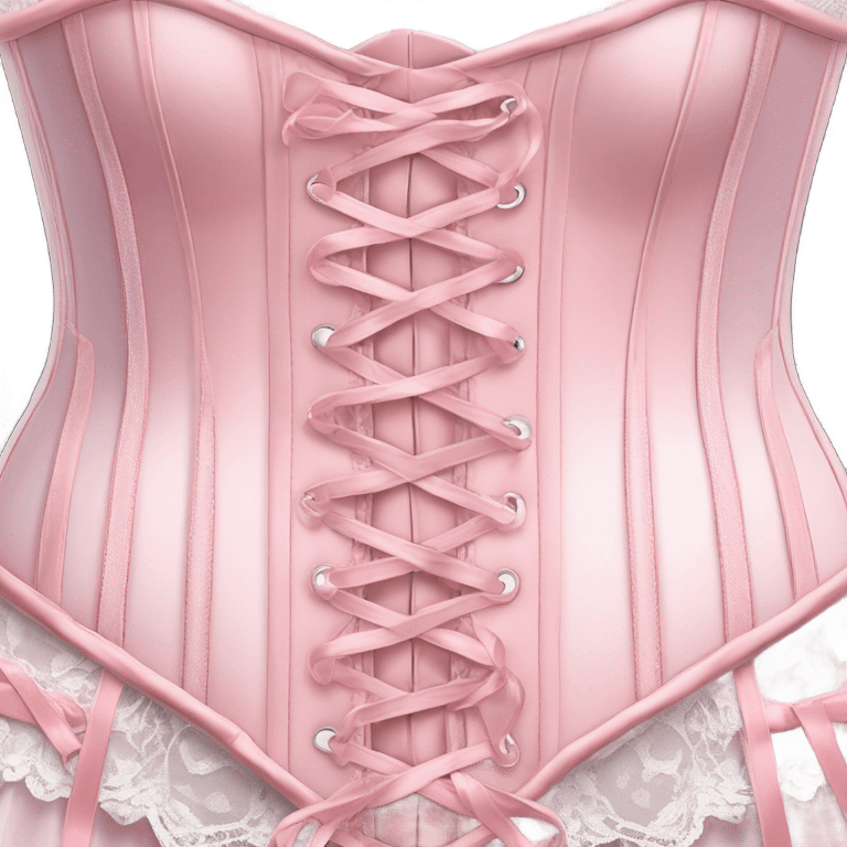 Pastel pink corset  emoji