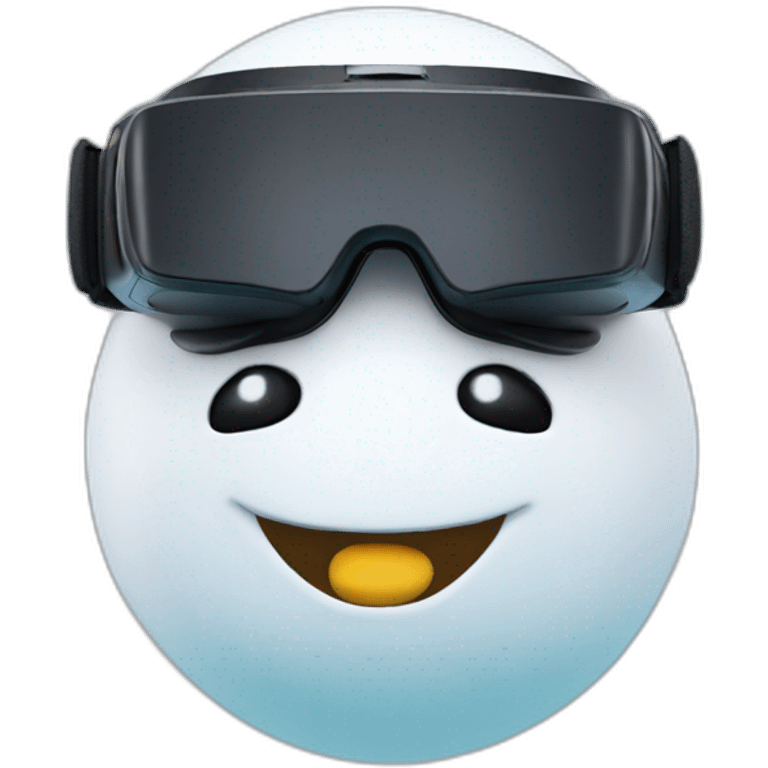 snowman in vr headset emoji