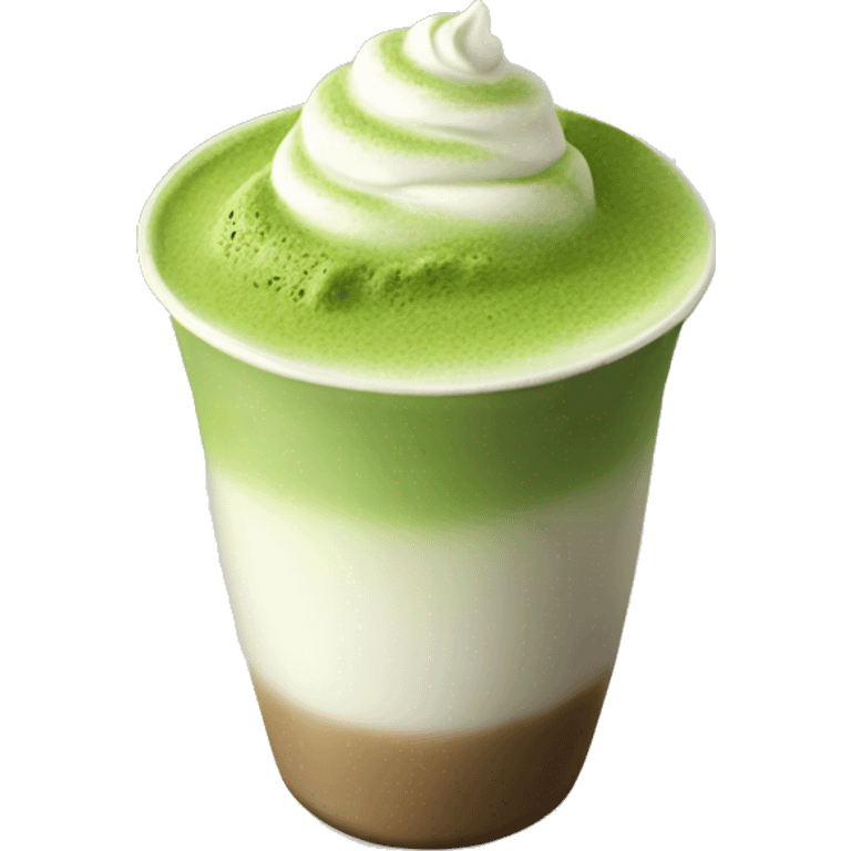 realistic matcha latte  emoji