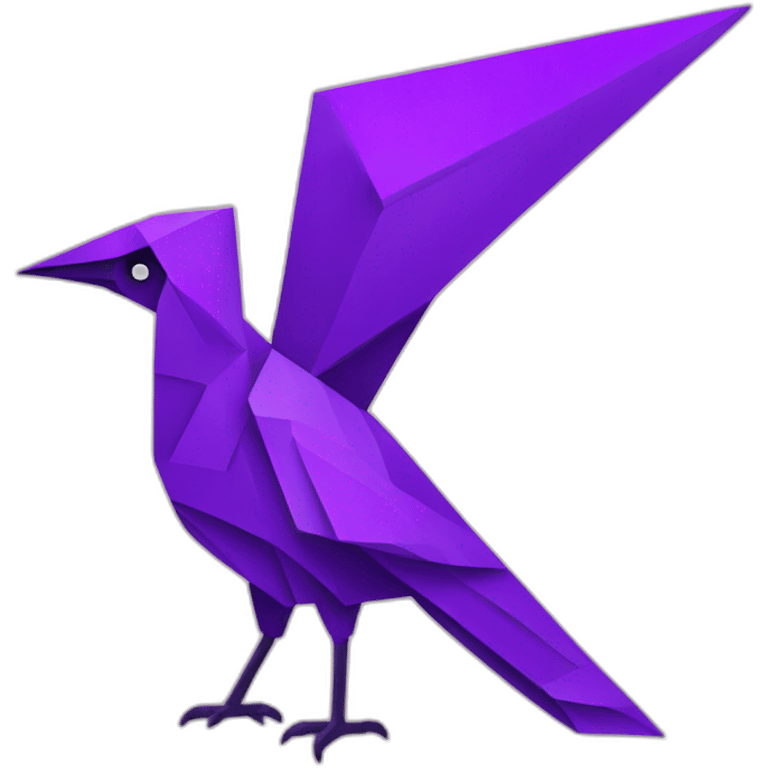 purple roc mythical bird tangram emoji