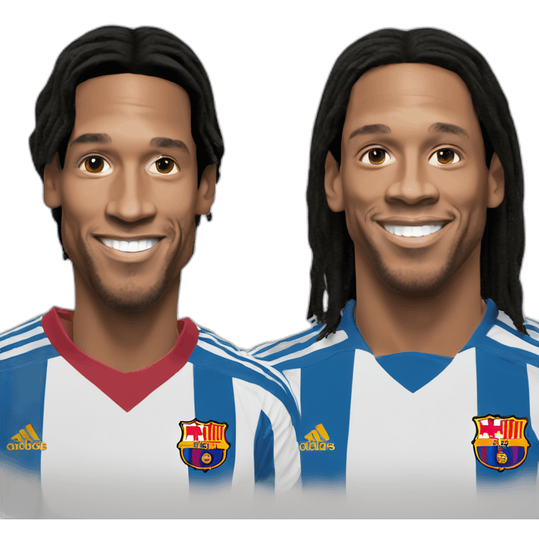 messi avec ronaldinho emoji