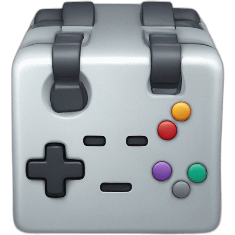 manette dans un cube emoji