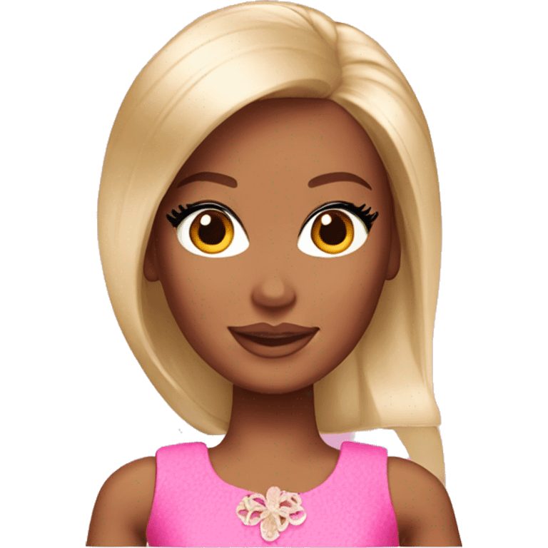 Barbie brown  emoji