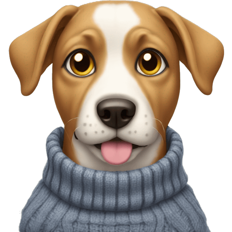 dog wearing sweater emoji