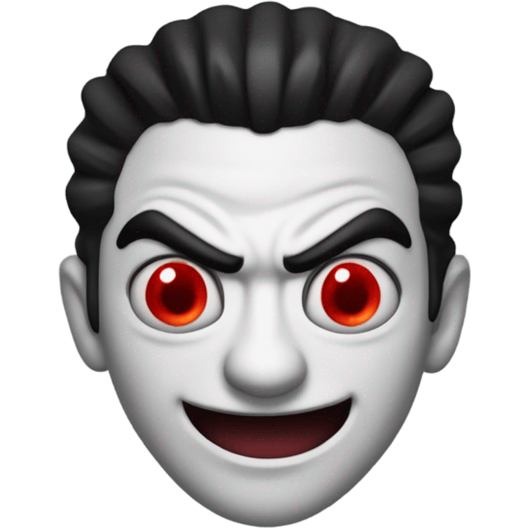 Mario vampires one eye is no! Face is black and smile red eye Vampires emoji