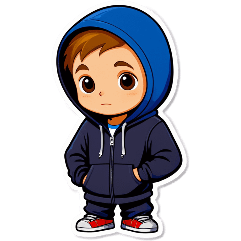 Boy with hoodie emoji