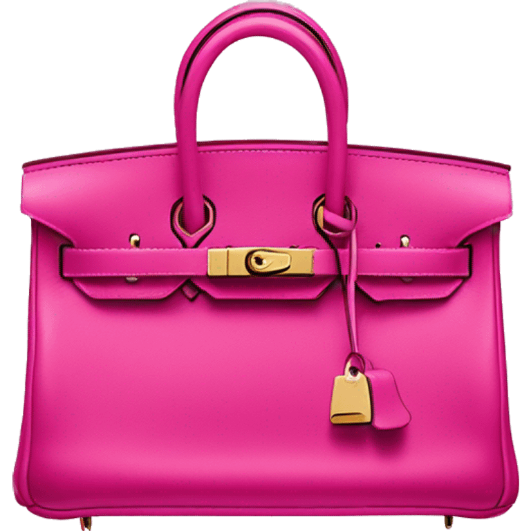 Hot pink hermes birkin bag emoji