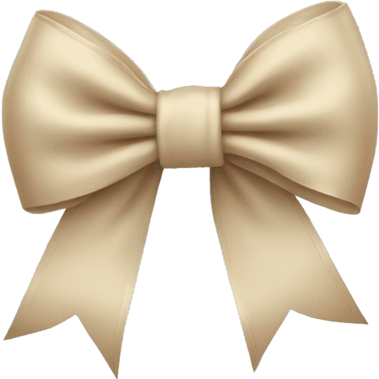 Beige bow emoji