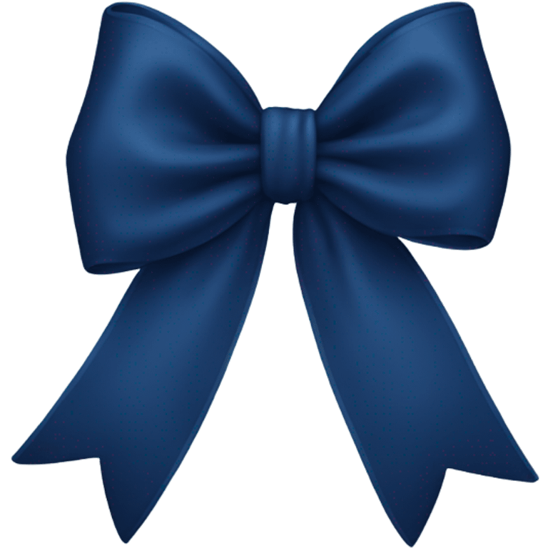 Navy blue bow  emoji