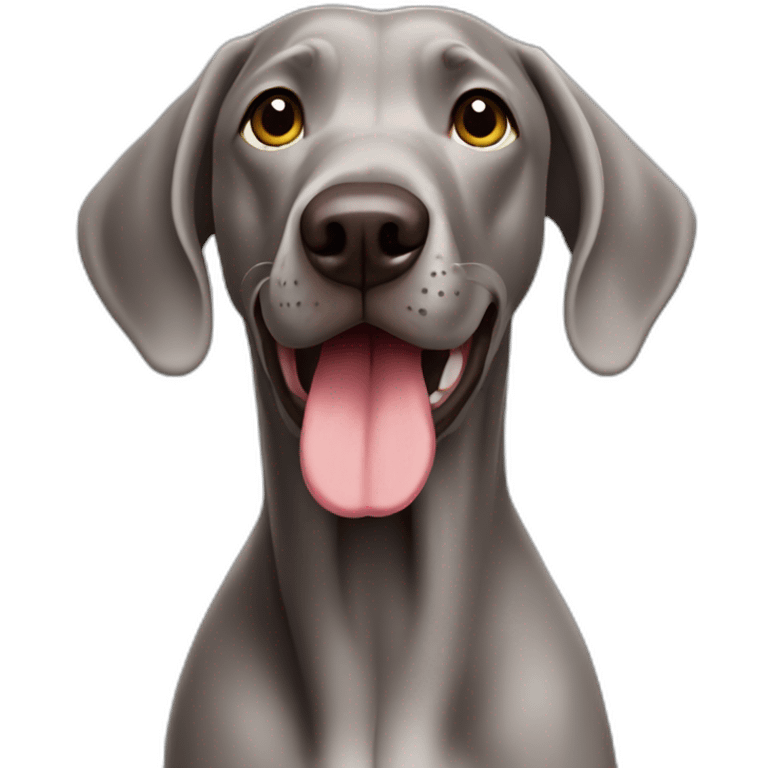 weimaraner funny emoji