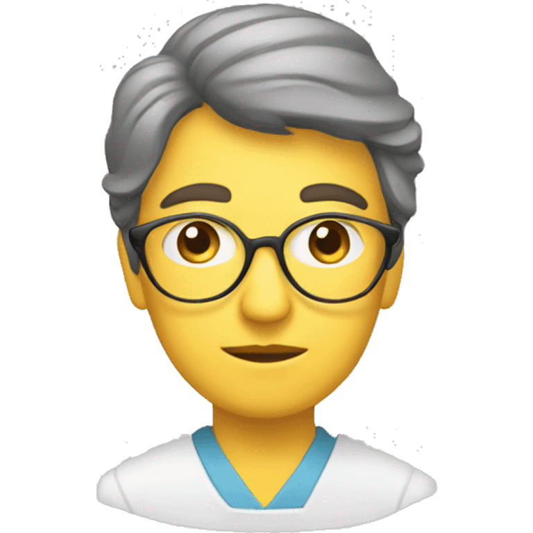 psychoanalyst therapist observing emoji