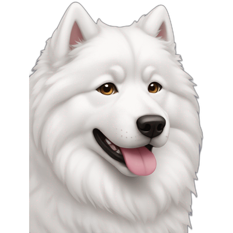 Tear samoyed emoji