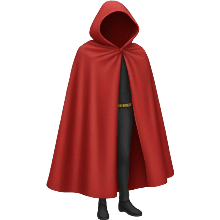 faceless mannequin red  cape emoji