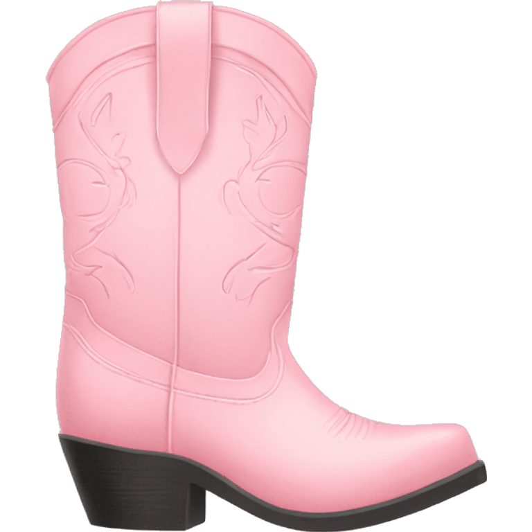 pastel pink cowgirl boots emoji