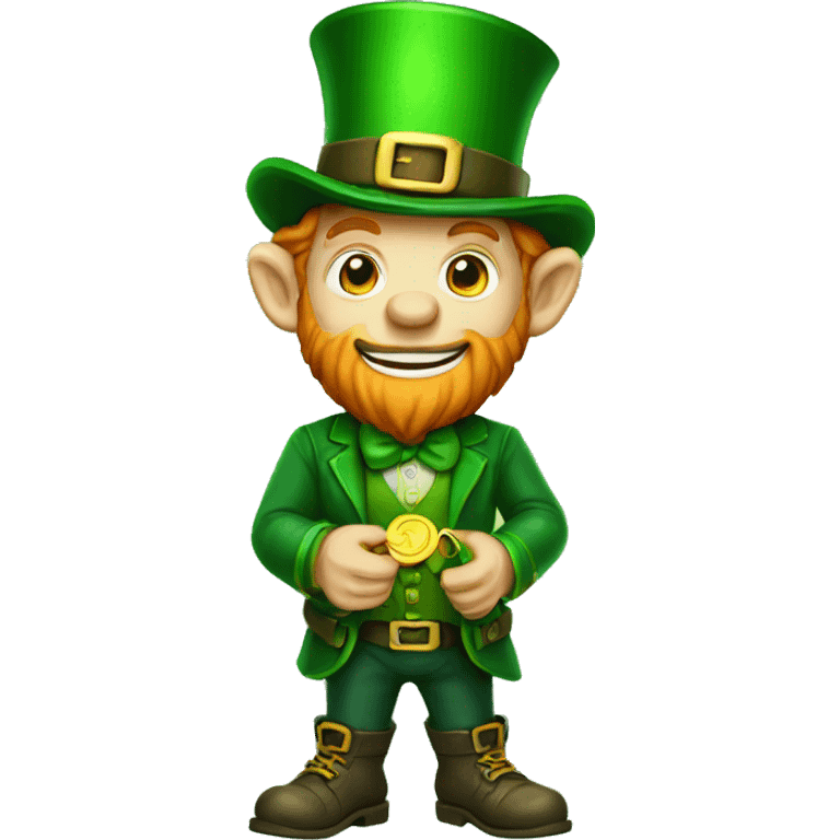  leprechaun emptying his pockets emoji