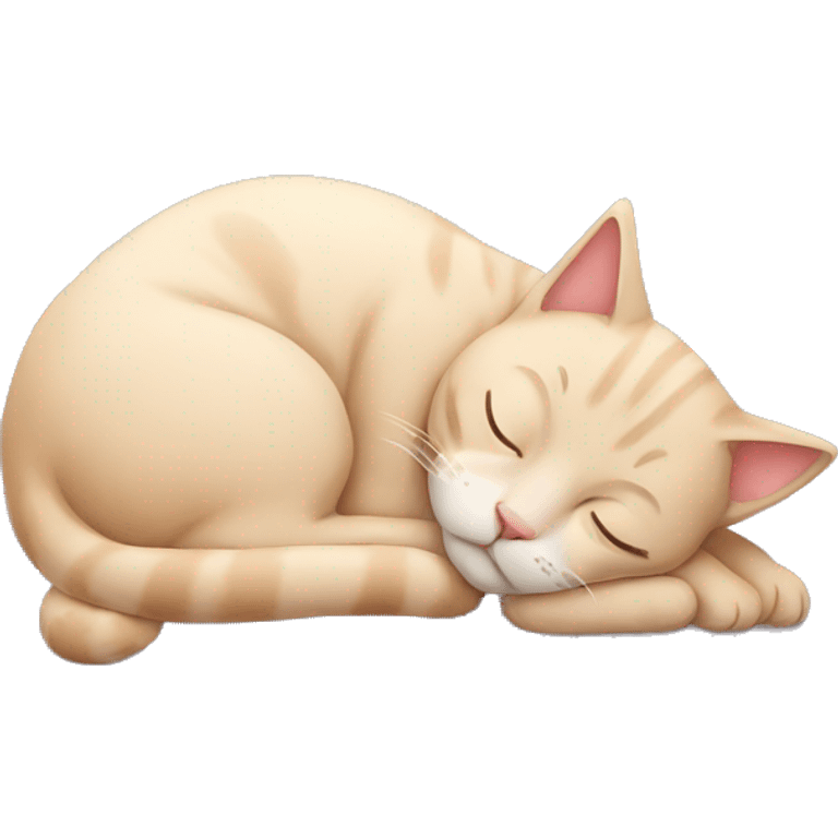 Sleeping cat emoji