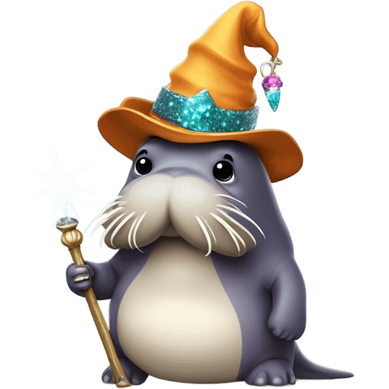 Walrus witch emoji