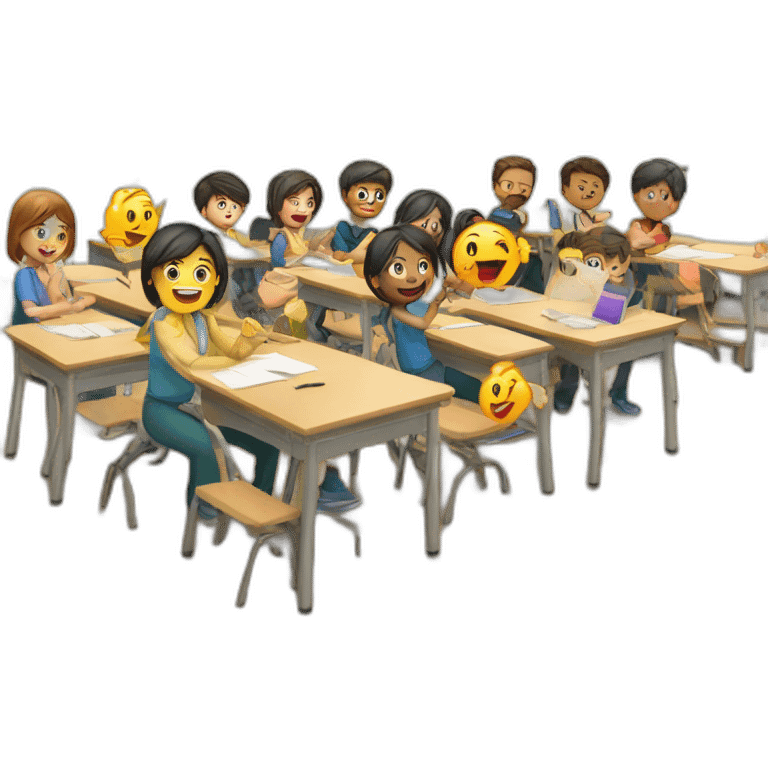 language group class in the classroom emoji