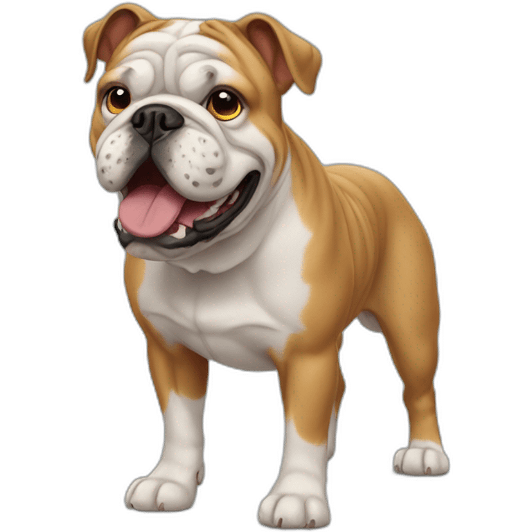 Dog Bulldog full-height emoji