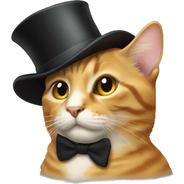 cat with tophat emoji