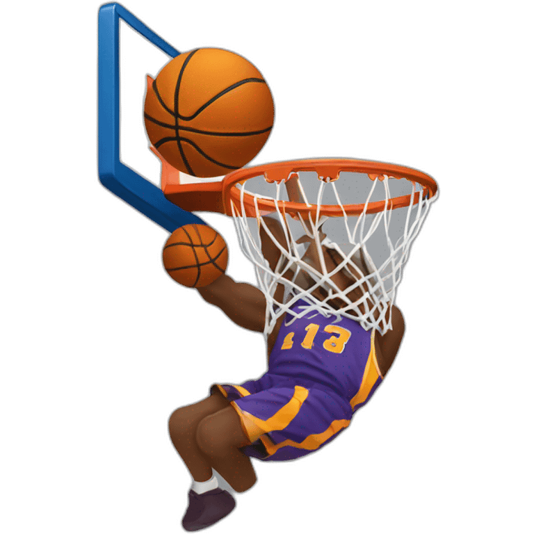 Dunking basketball emoji