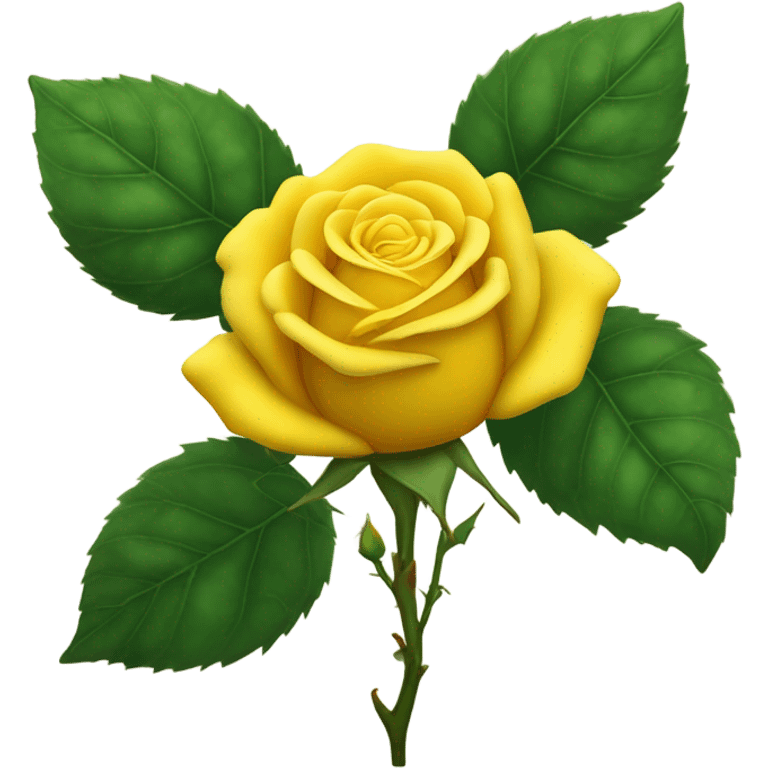 Yellow rose emoji