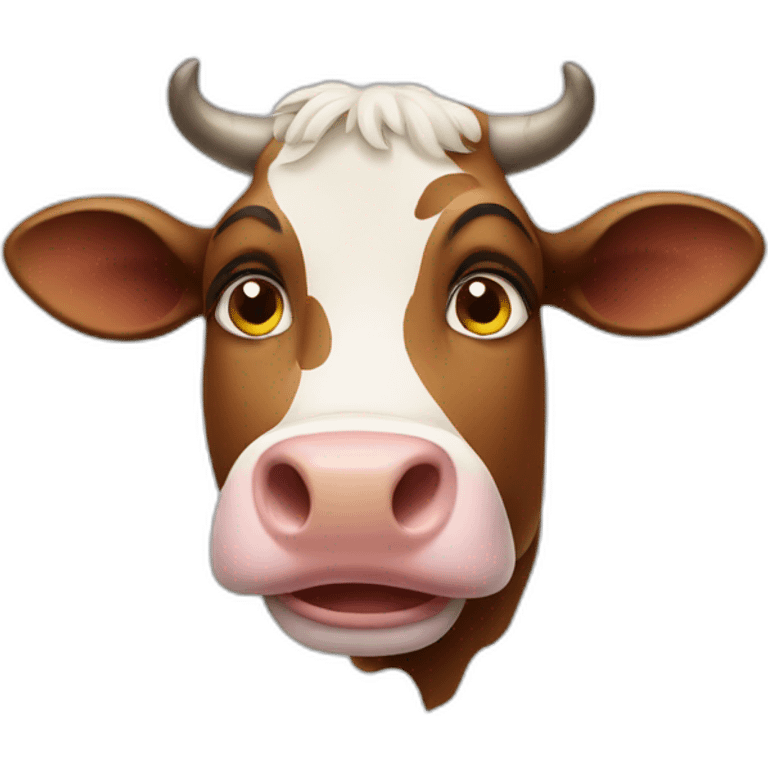 theatrical cow emoji