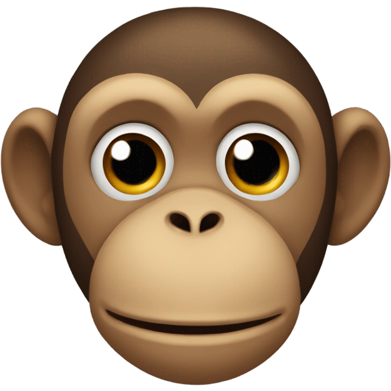 Monkey covering its mouth emoji