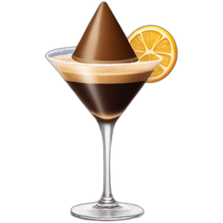 espresso martini with party hat emoji