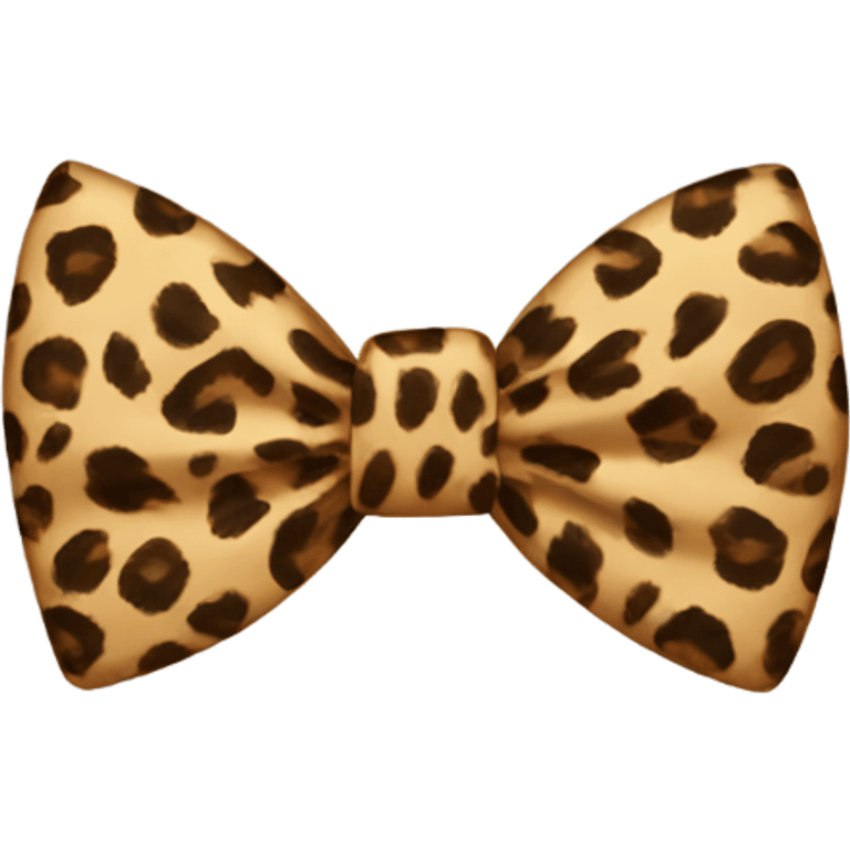 Leopard bow emoji