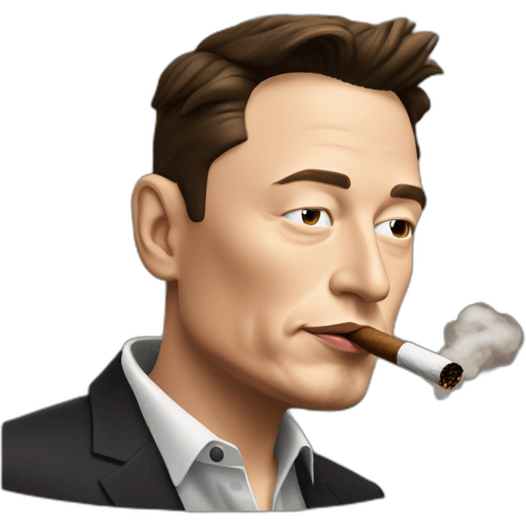 elon musk smoking cigar emoji