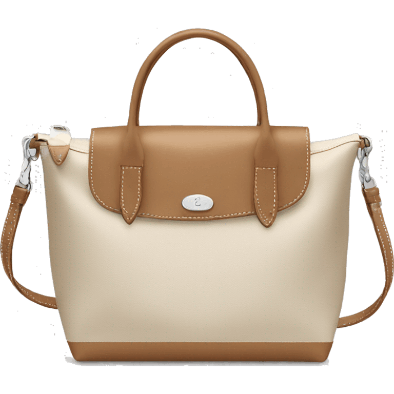 beige longchamp bag emoji