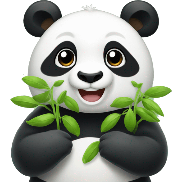 panda with mungbean emoji