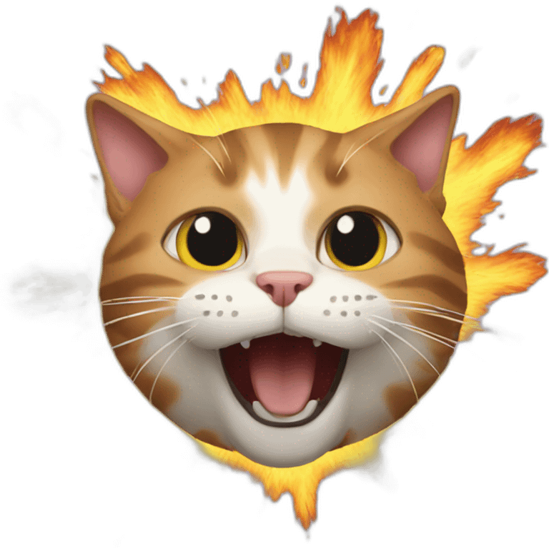 Cat explosion emoji