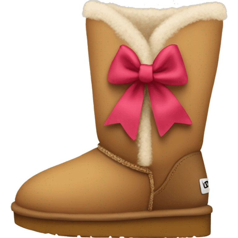 Uggs with a bow emoji