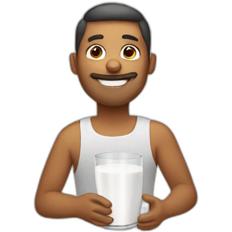 Dad with milk  emoji