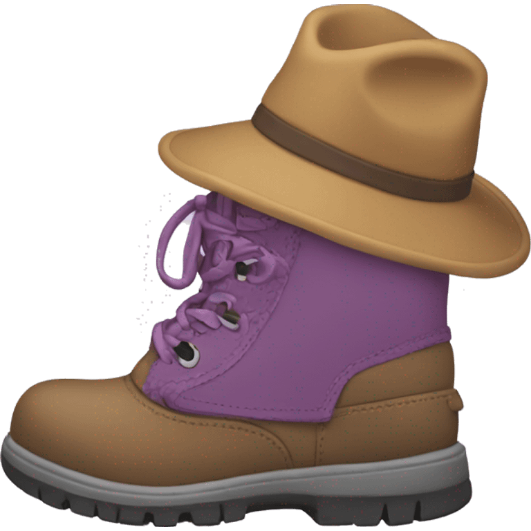 Dora with a  Boots emoji